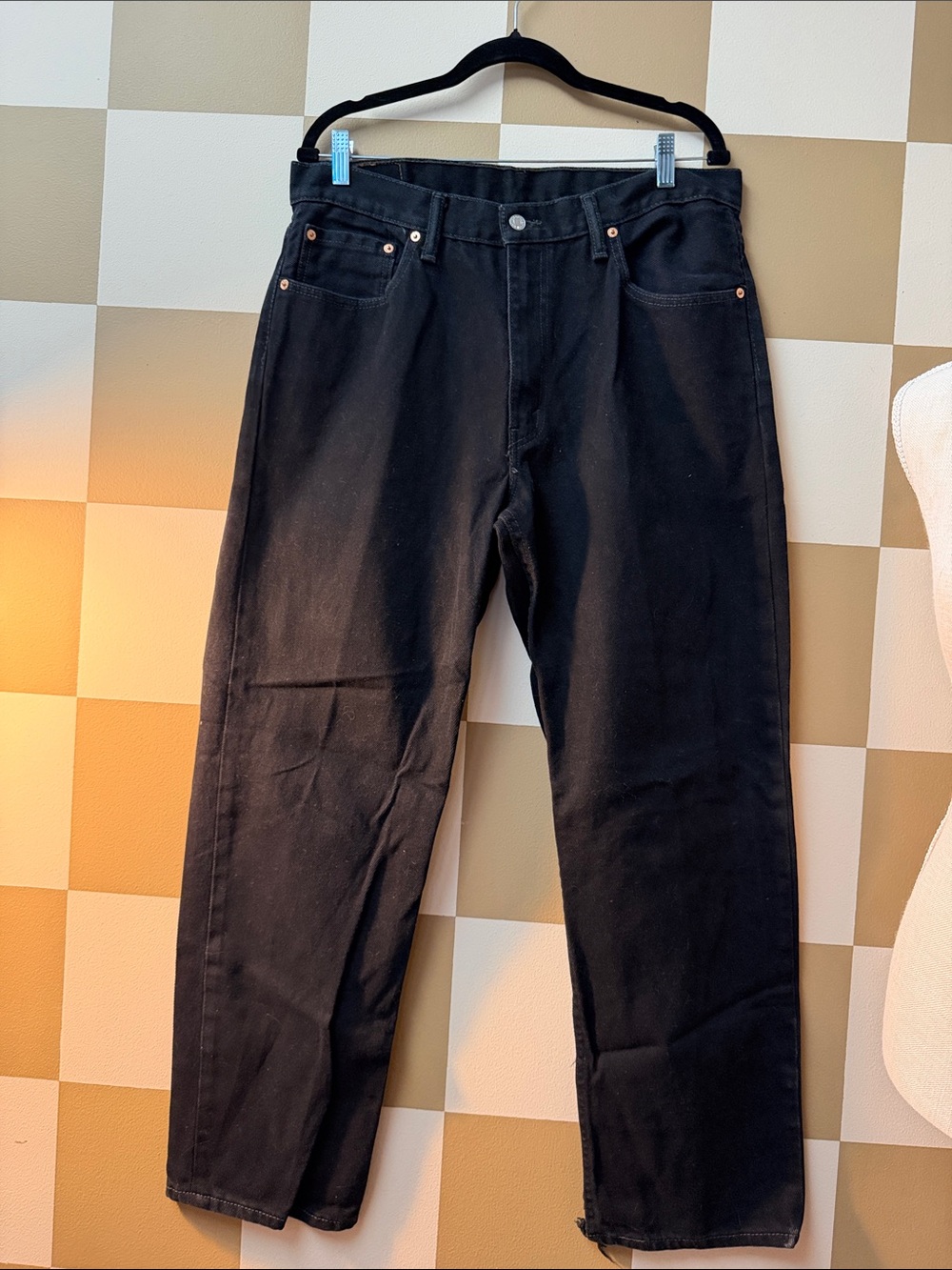 Levi's Black Relaxed Straight-Leg Jeans